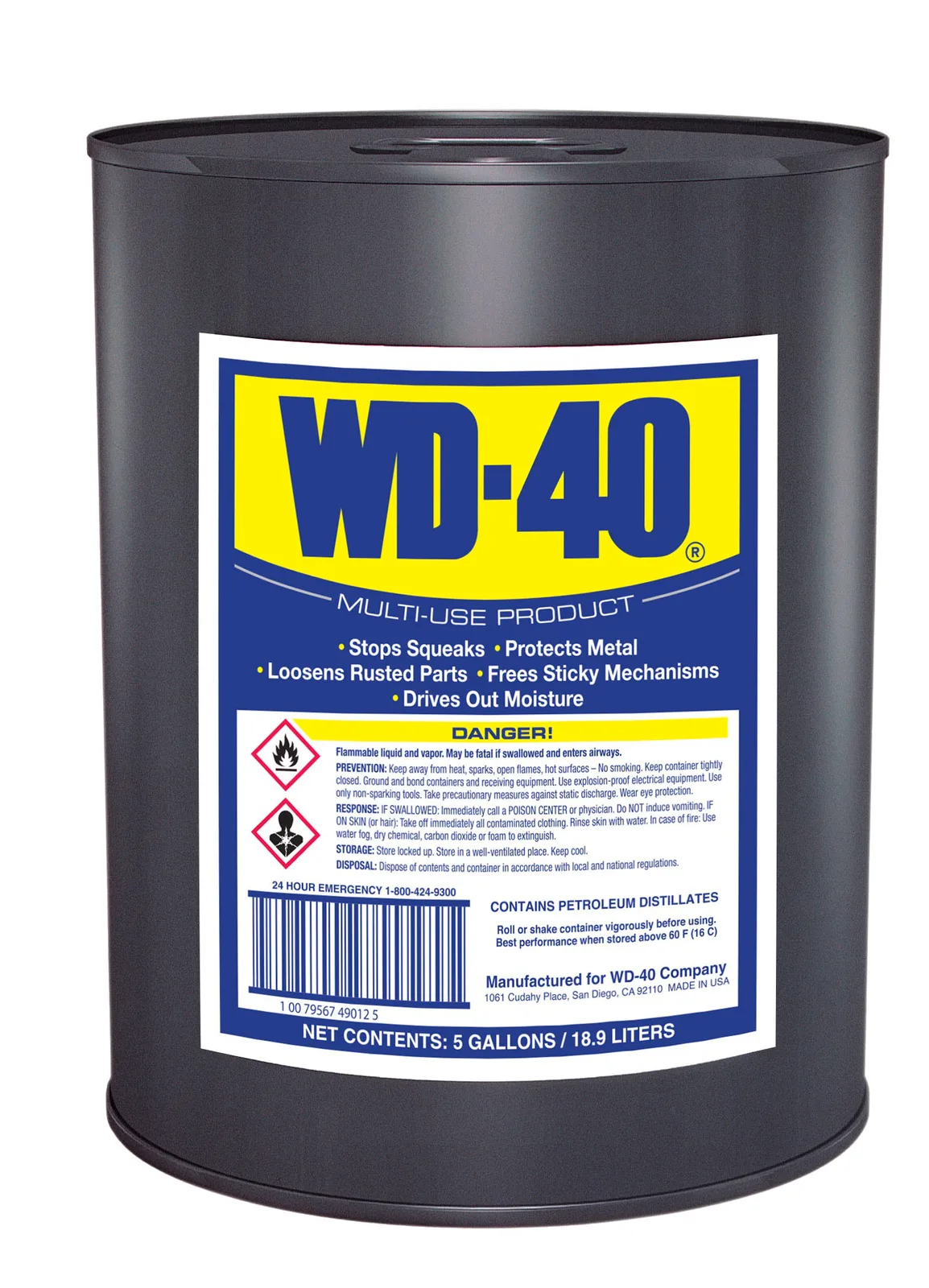 WD-40 Multiusos 5 Galones (18.92 lts.)